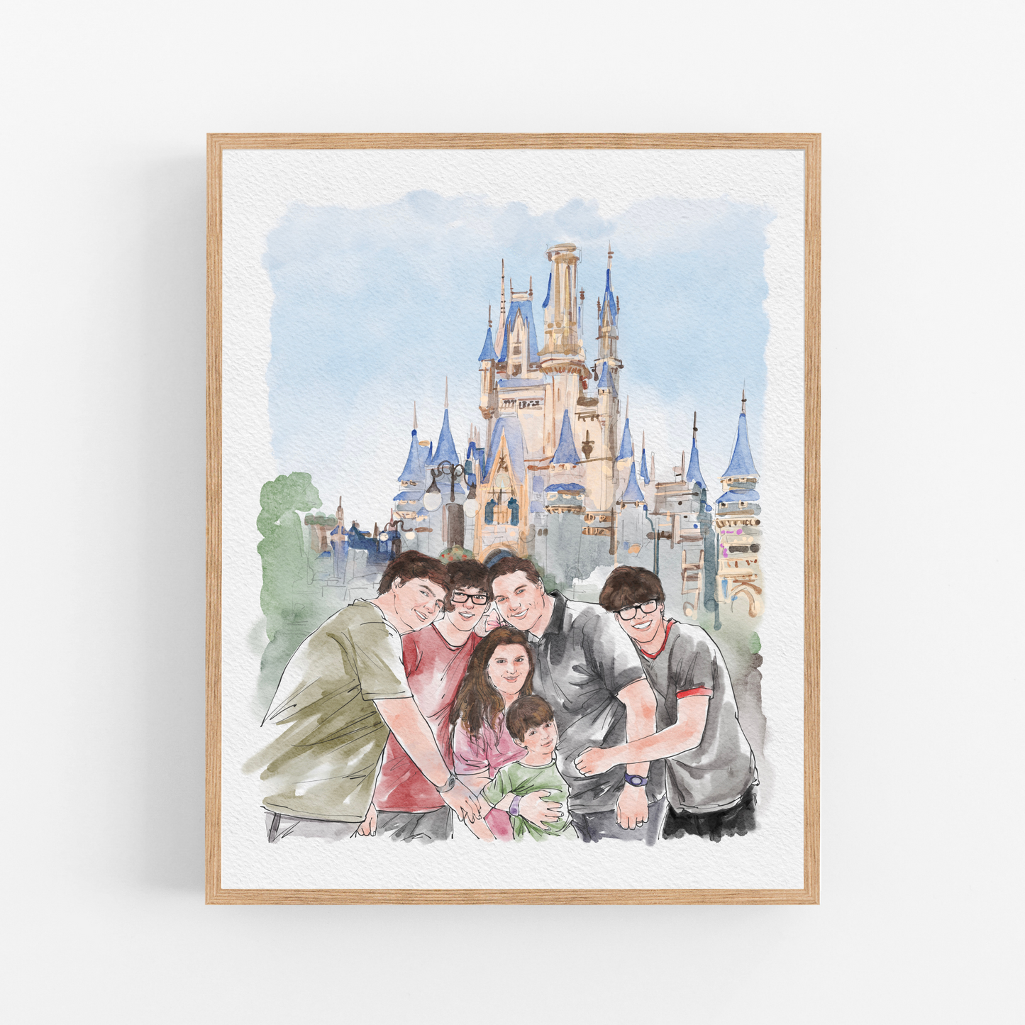 Custom Watercolor Painting From Photo, Engagement Gifts for Couple Unique, Personalised Engagement, Wedding Anniversary Gifts