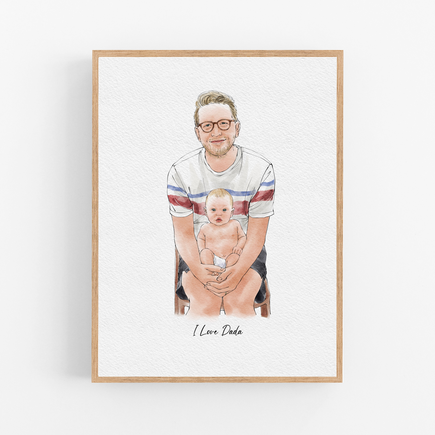 Custom Watercolor Painting From Photo, Engagement Gifts for Couple Unique, Personalised Engagement, Wedding Anniversary Gifts