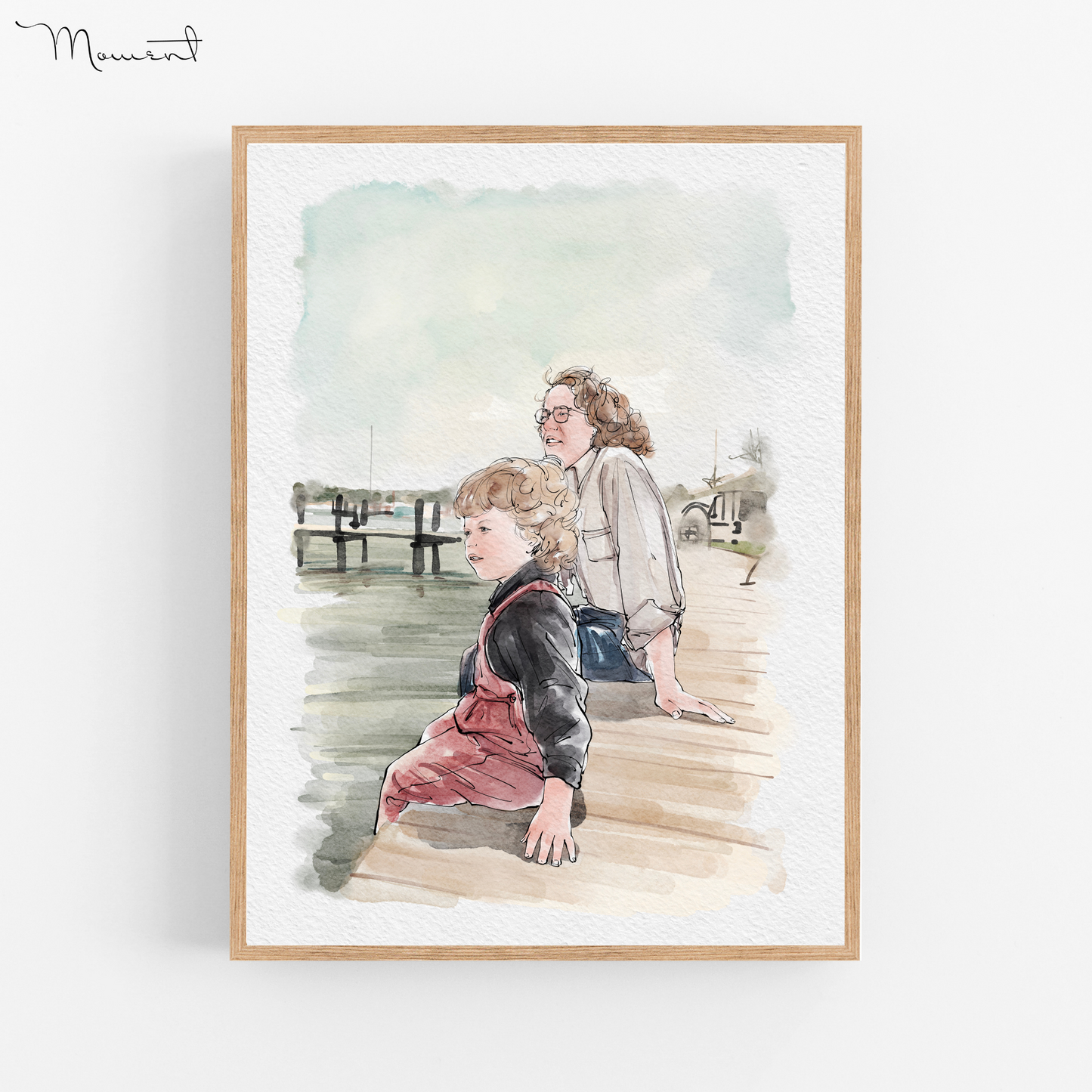 Custom Watercolor Painting From Photo, Engagement Gifts for Couple Unique, Personalised Engagement, Wedding Anniversary Gifts