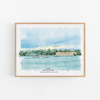 Custom Watercolor House Portrait, Wedding Venue drawing, New Home Housewarming Gift From Photo, First Home Gift, Realtor Closing Gift