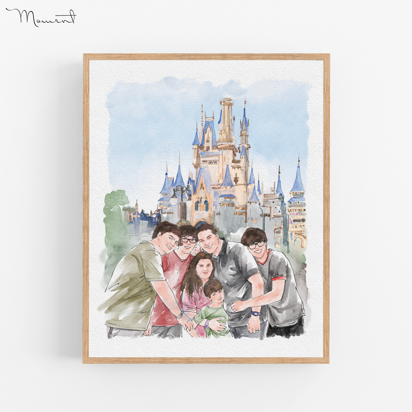 Custom Watercolor Painting From Photo, Engagement Gifts for Couple Unique, Personalised Engagement, Wedding Anniversary Gifts