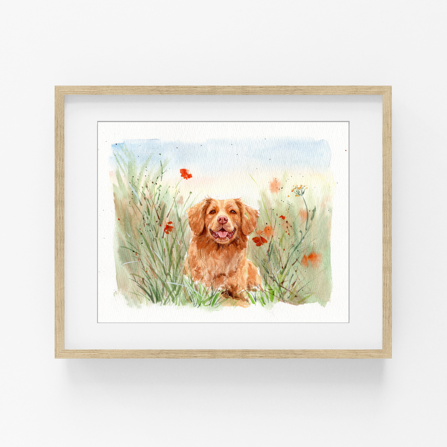 Pet Memorial Portrait From Photo | Personalized Pet Loss Gift