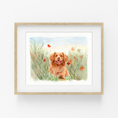 Pet Memorial Portrait From Photo | Personalized Pet Loss Gift